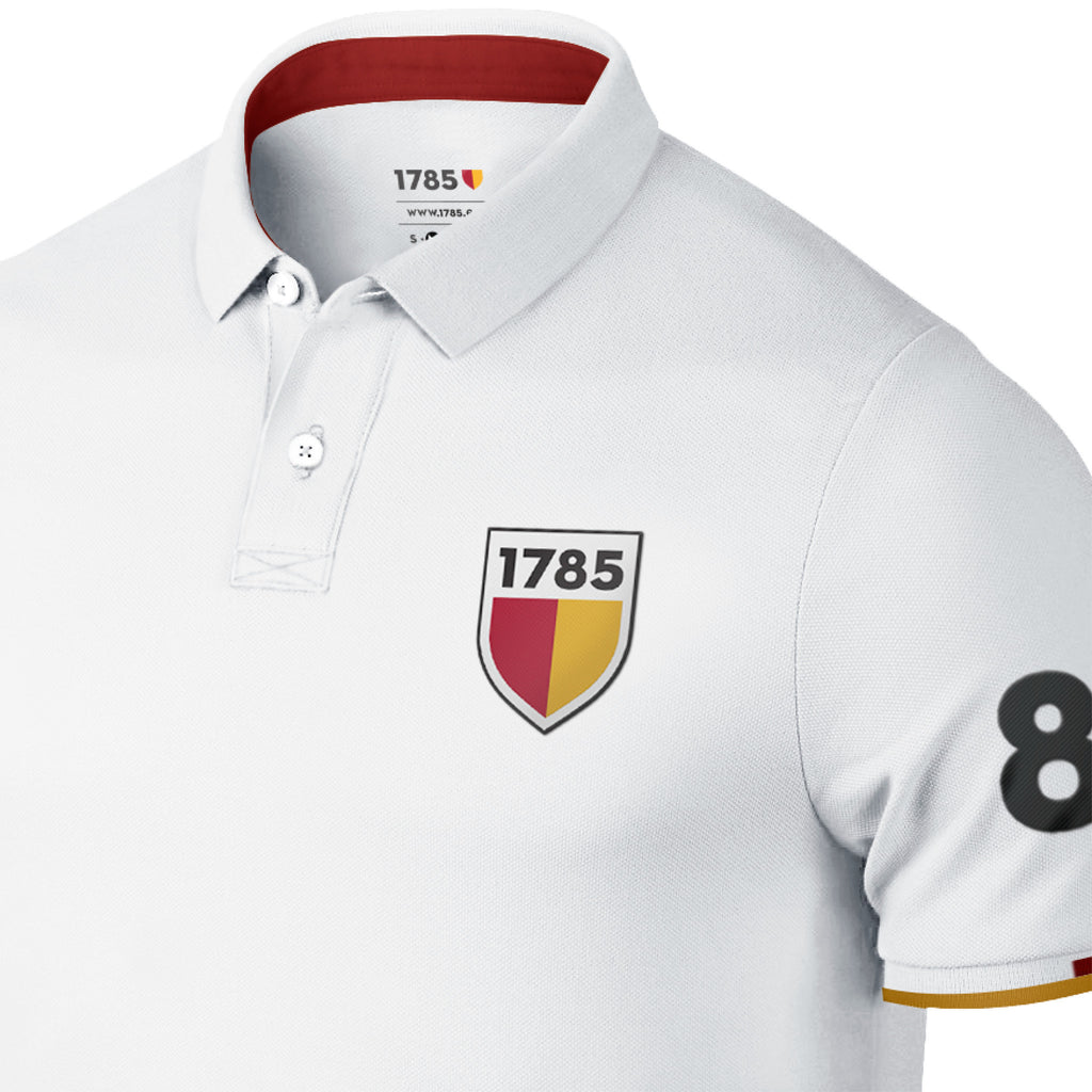 Polo racing blanco 1785 unisex